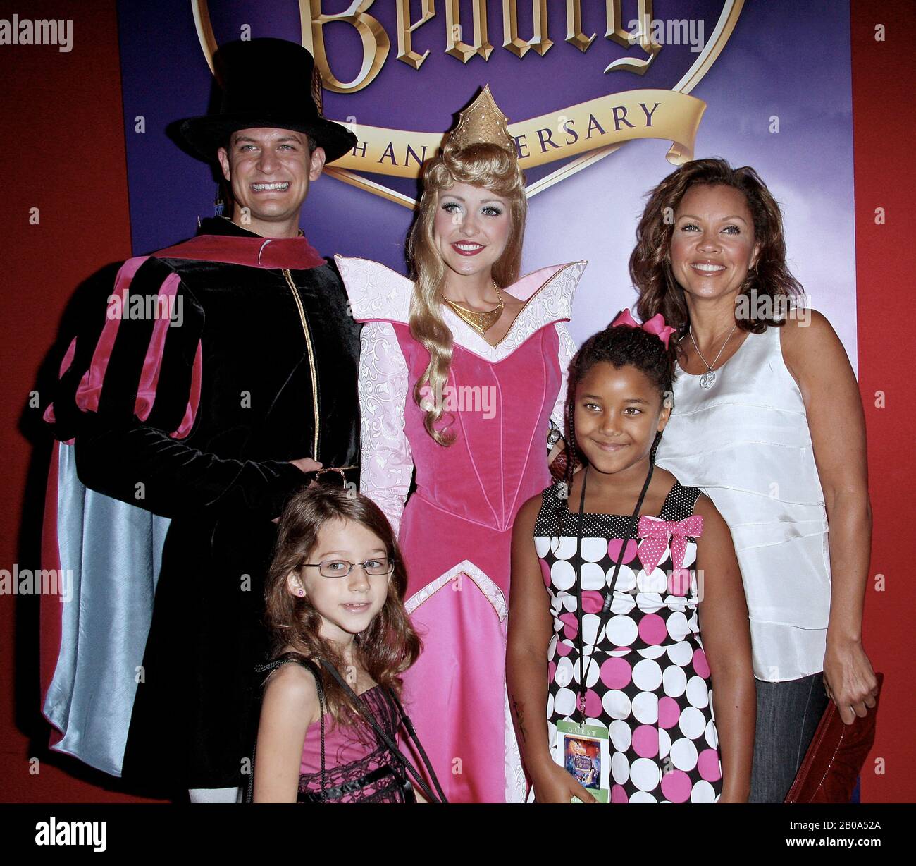 New York, NY, USA. September 2008. Schauspielerin Vanessa Williams und Familie in der Walt Disney DVD "Sleeping Beauty" in den Kinos von Chelsea. Kredit: Steve Mack/Alamy Stockfoto