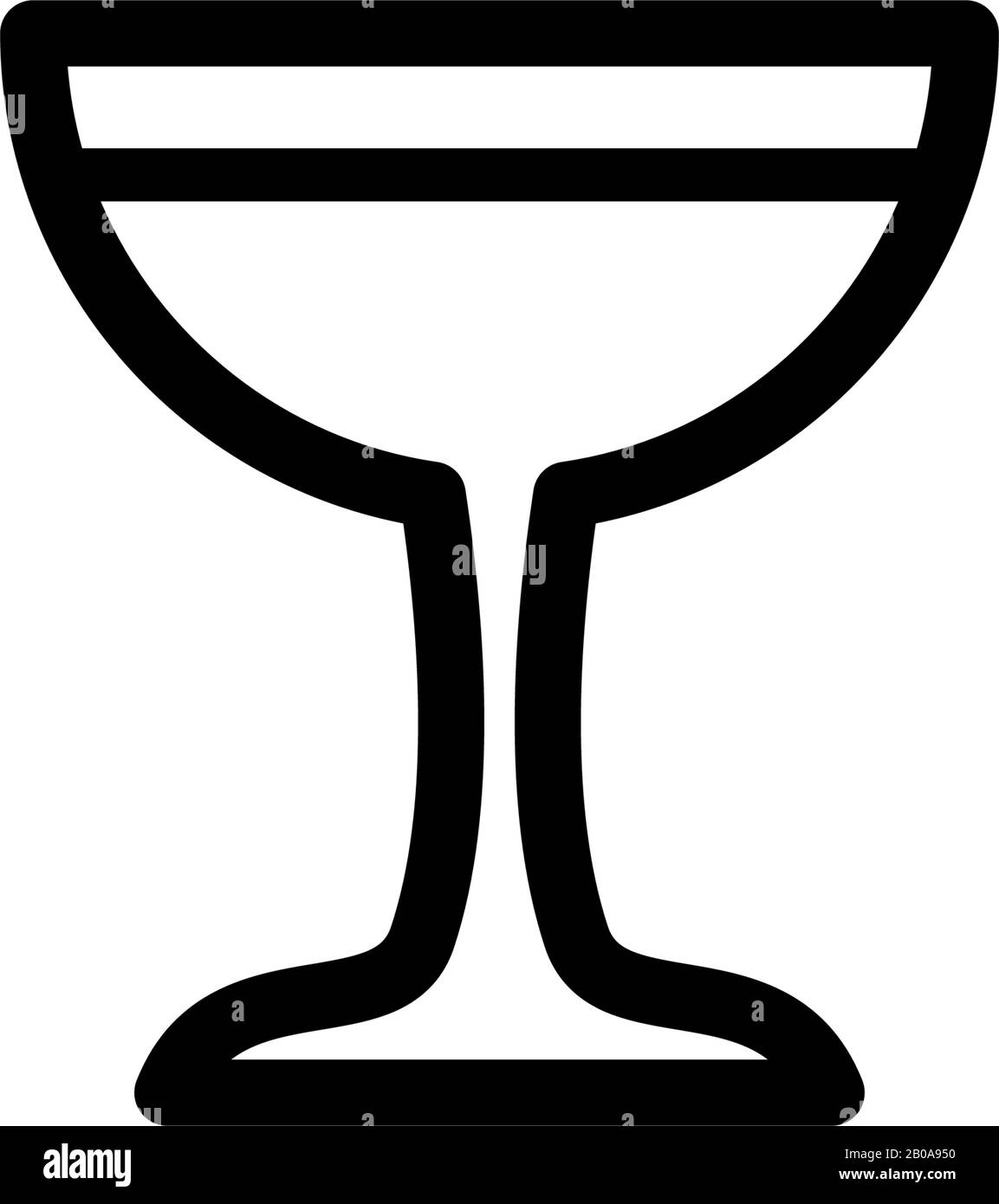 Vektor-Vorlage für das Design von Weingläsern Stock Vektor