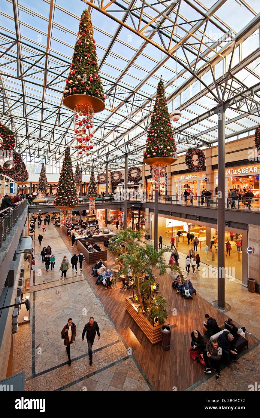 Einkaufszentrum Centro zur Weihnachtszeit, Deutschland, Nordrhein-Westfalen, Ruhrgebiet, Oberhausens Stockfoto