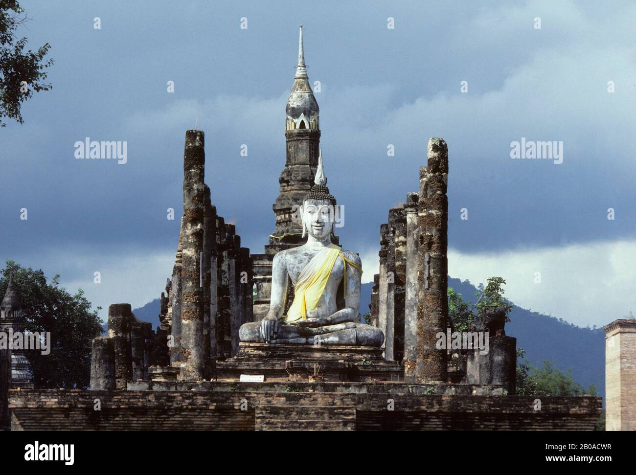 THAILAND, ZENTRALEBENEN, SUKOTHAI, WAT MAHATHAT, GRÜNDETE 13. C., UMGESTALTET AM 14. C. Stockfoto