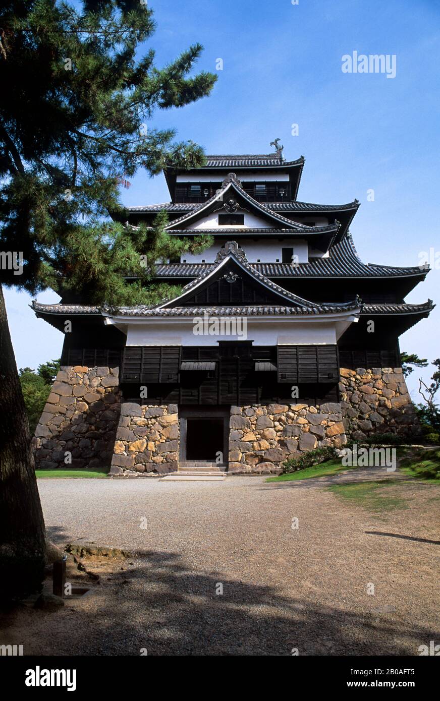 JAPAN, HONSHU-INSEL, MATSUE, SCHLOSS MATSUE, ERBAUT 1611 Stockfoto