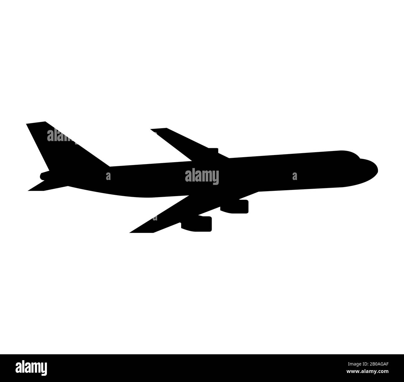 Ebenensymbol in Vektor auf weißem Hintergrund dargestellt Stockfoto