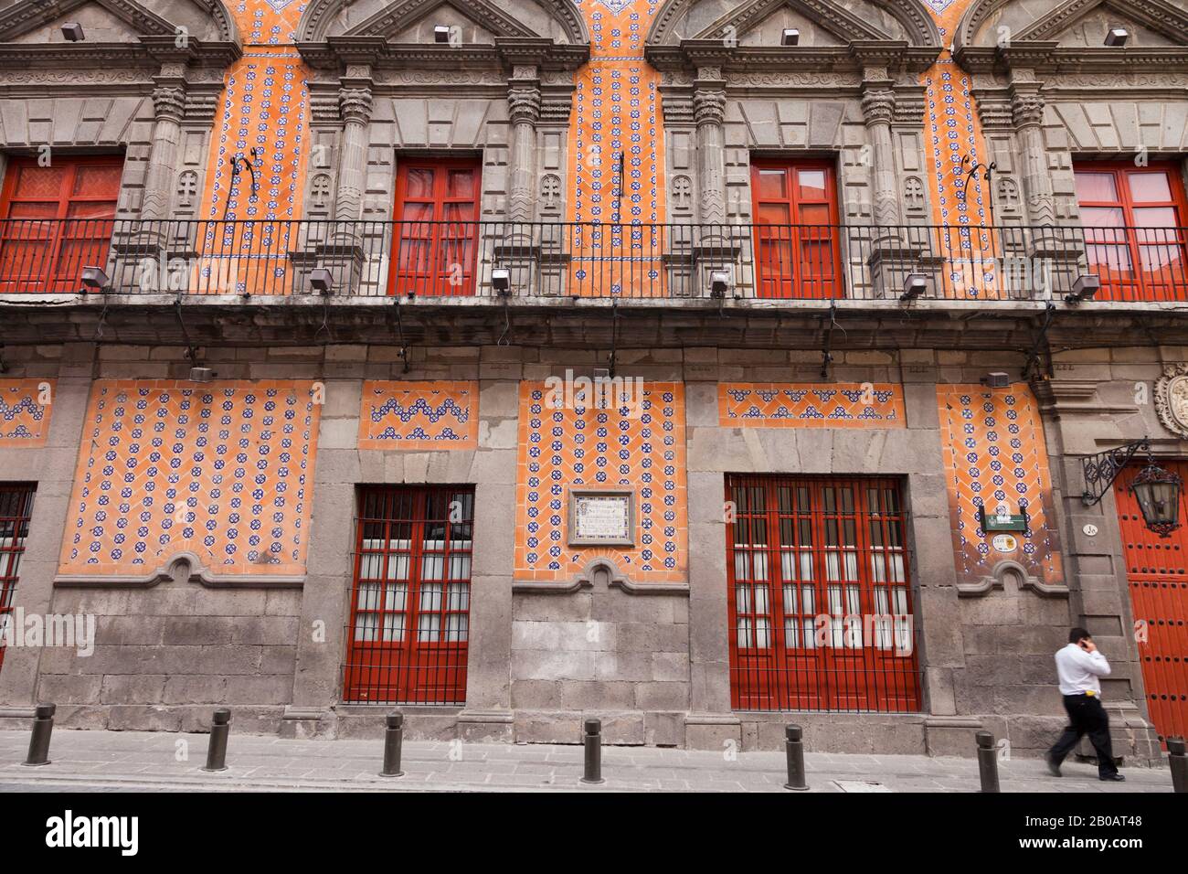 Schöne Gebäude im Historischen Zentrum von Puebla, Puebla, Mexiko, Mittelamerika Stockfoto