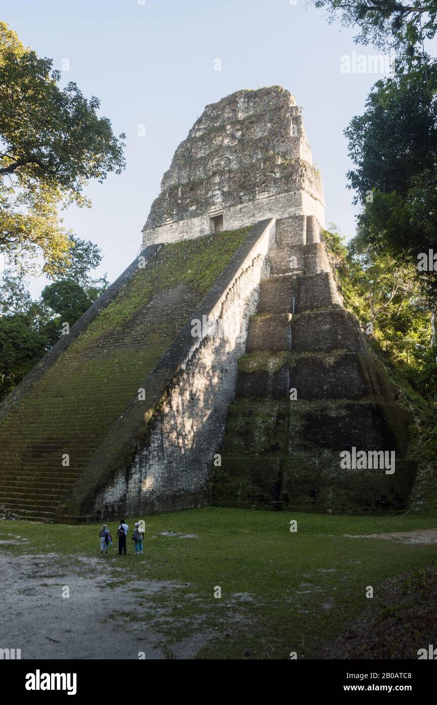 Guatemala, Tikal-Nationalpark, Templo V, 7. Bis 8. C; UNESCO-Weltkulturerbe Stockfoto