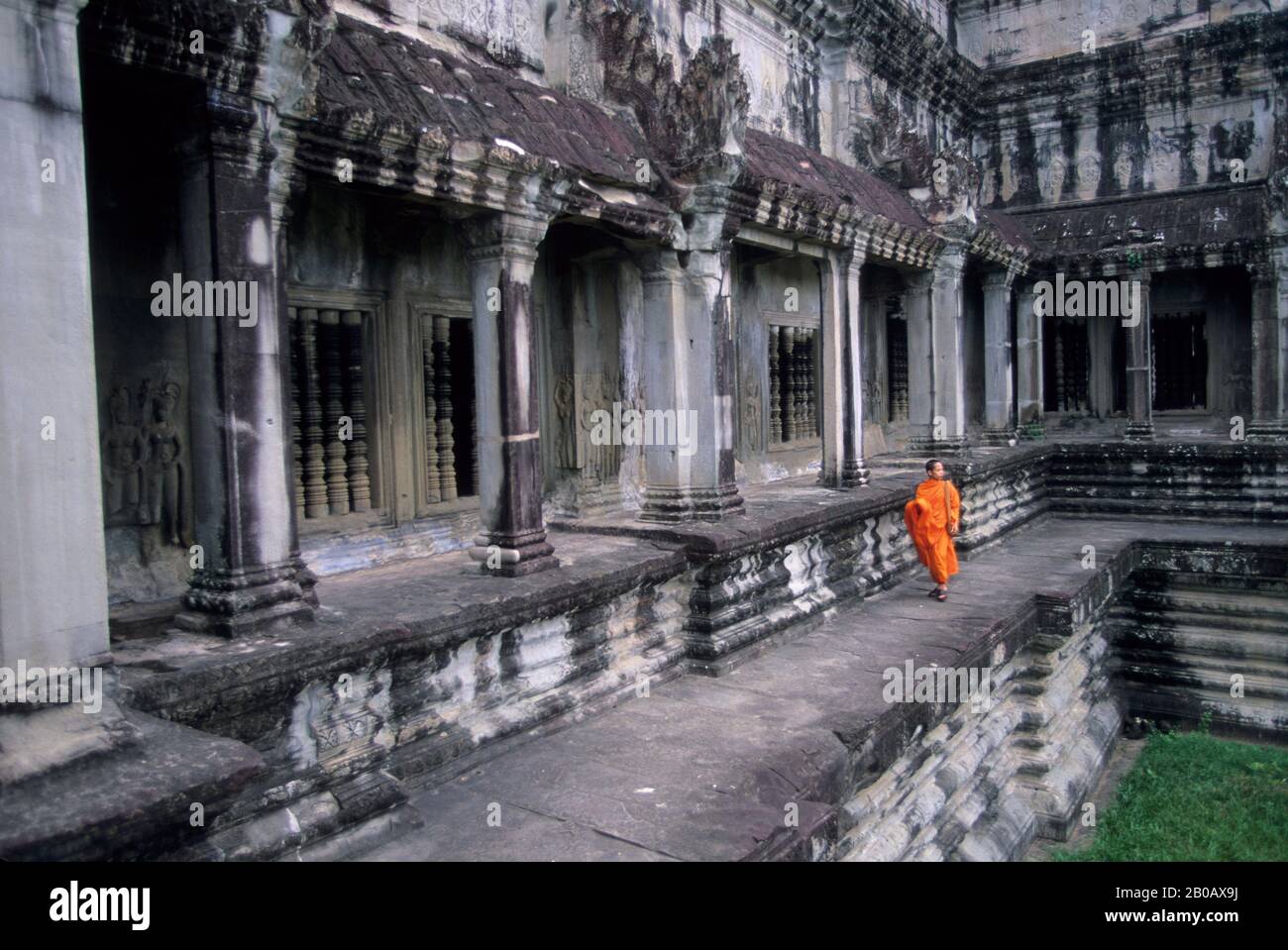 KAMBODSCHA, ANGKOR WAT, MÖNCH Stockfoto