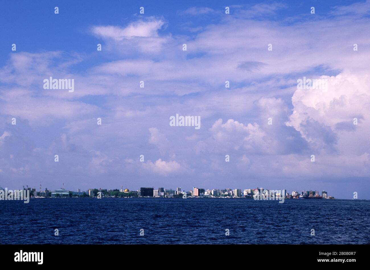 MALEDIVEN, BLICK AUF MÄNNLICH Stockfoto