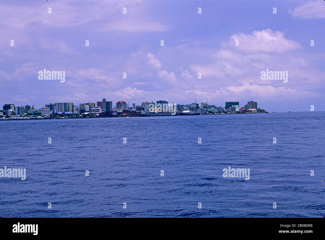MALEDIVEN, BLICK AUF MÄNNLICH Stockfoto