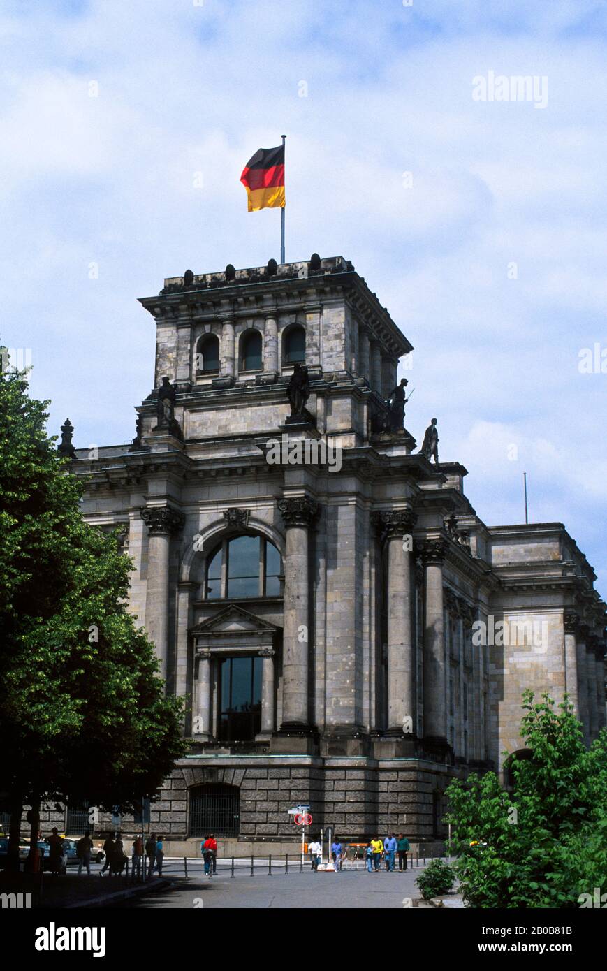 DEUTSCHLAND, WEST-BERLIN, REICHSTAGS-GEBÄUDE Stockfoto DEUTSCHLAND, WEST-BERLIN, REICHSTAGS-GEBÄUDE Stockfoto