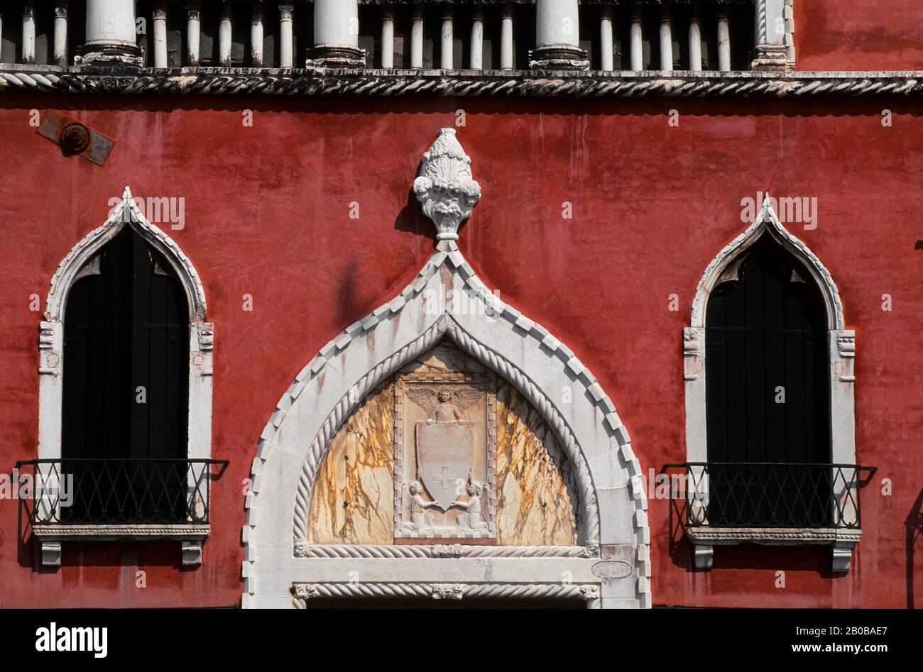 ITALIEN, VENEDIG, DANIELI HOTEL, WINDOWS Stockfoto