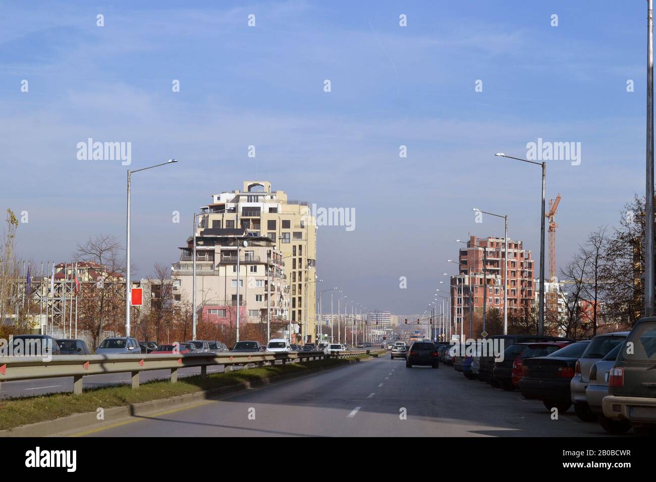 Die Hauptstadt Bulgariens ist die Hauptstadt Sofia. Stockfoto