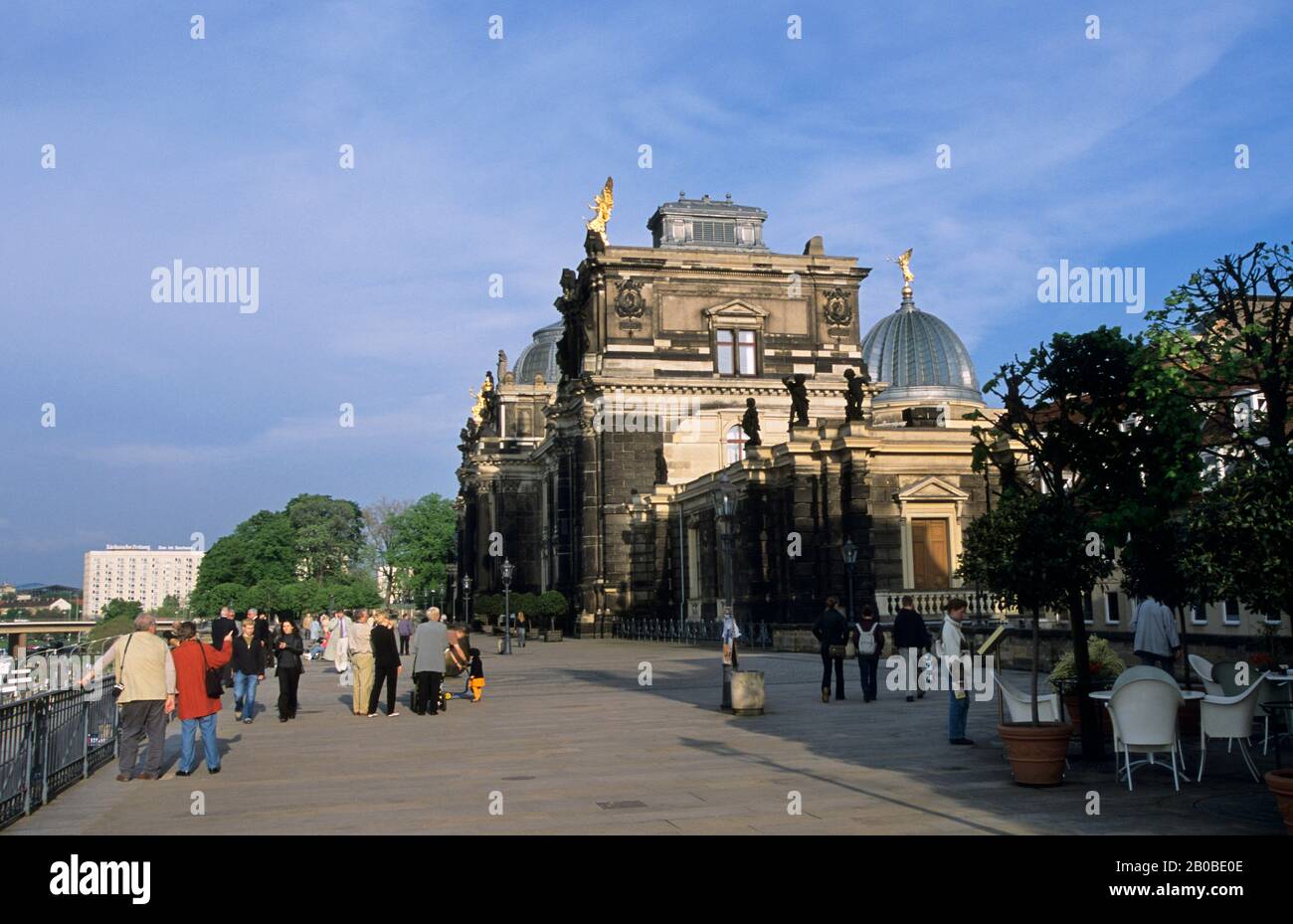 DEUTSCHLAND, DRESDEN, BRUHLSCHE TERRASSE, AKADEMIE DER BILDENDEN KÜNSTE Stockfoto