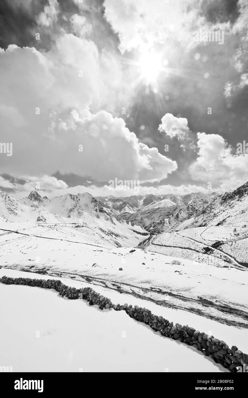 Ulley vallley. Himalaya. Ladak, Indien Stockfoto