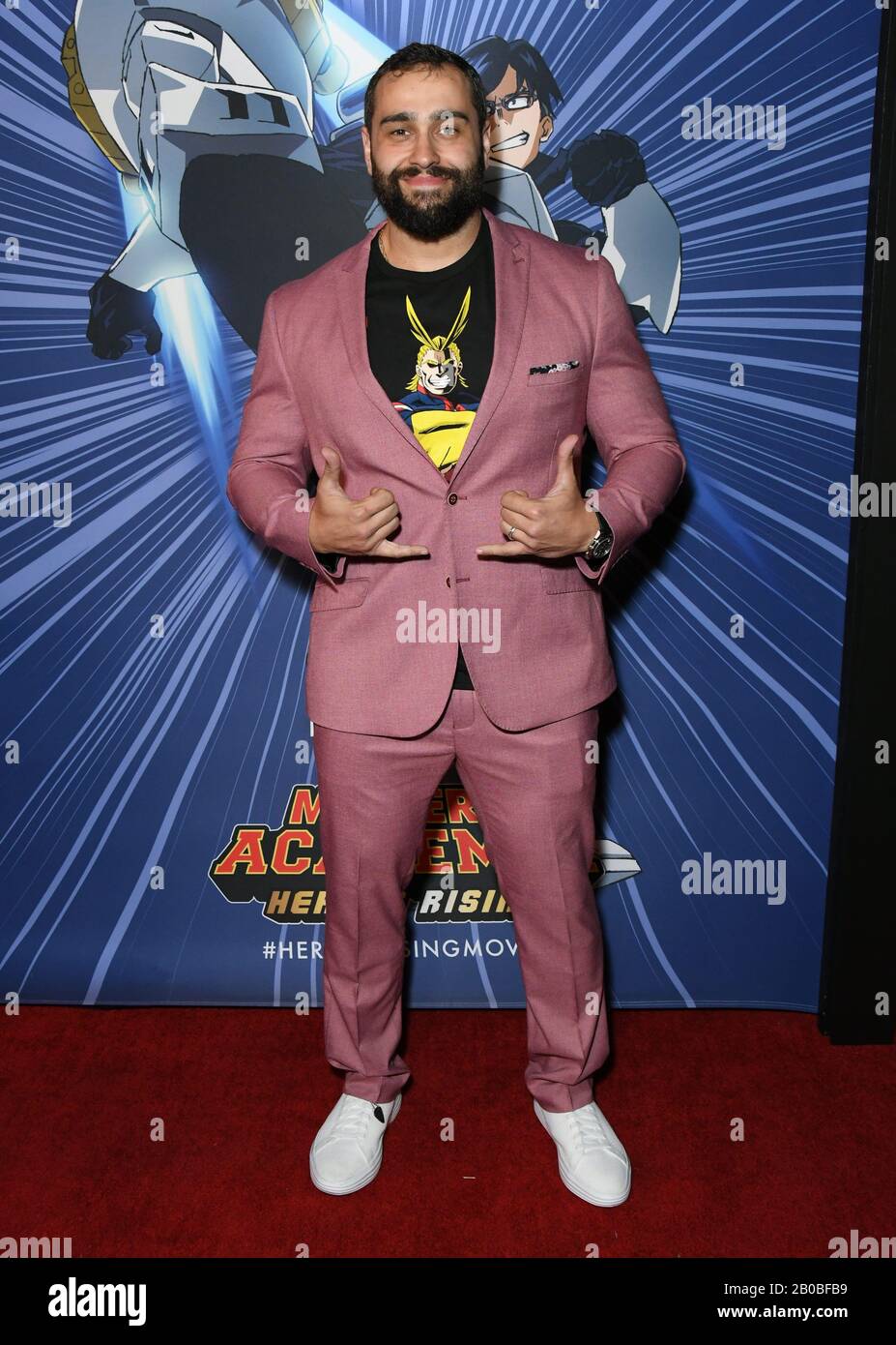 19. Februar 2020 - Westwood, Kalifornien - Rusev. Funimation Films Präsentiert Die nordamerikanische Premiere Von "My Hero Academia: Heroes Rising", die im Regency Village Theatre abgehalten wird. (Bild: © Birdie Thompson/AdMedia über ZUMA Wire) Stockfoto