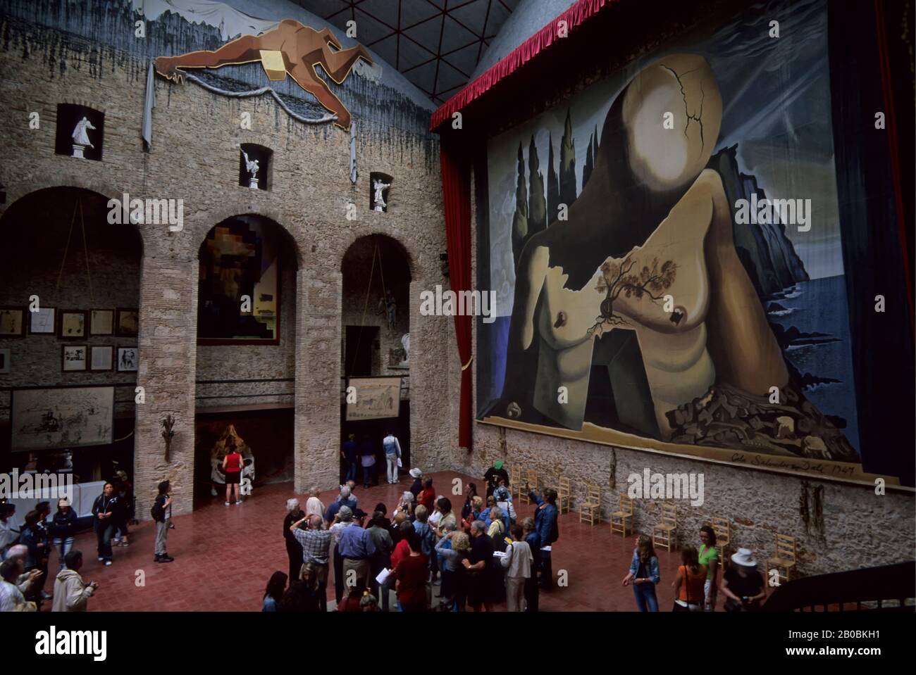 SPANIEN, FIGUERES, SALVADOR DALI MUSEUM, BÜHNE Stockfoto