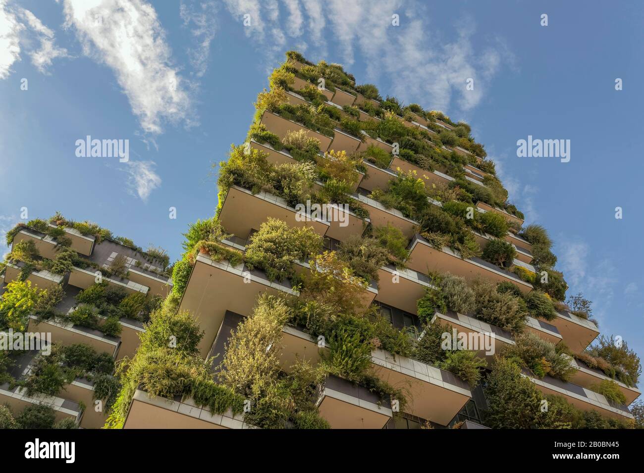 Wohntürme in Bosco Verticale oder Vertical Forest, Architekt Boeri, Stadtteil Porta Nuova, Mailand, Lombardei, Italien Stockfoto