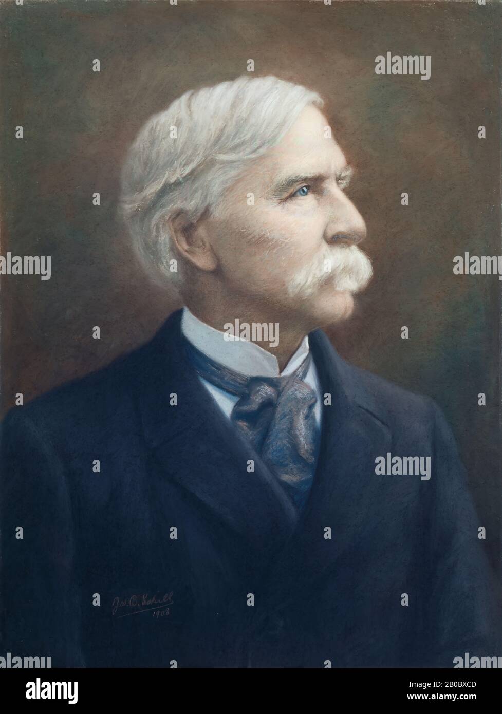 Joseph B. Kahill, Porträt von General Joshua L. Chamberlain, 1908, Pastell auf Papier/Pastellbrett, 29 3/8 Zoll x 22 1/16 Zoll (74,61 x 56,04 cm Stockfoto