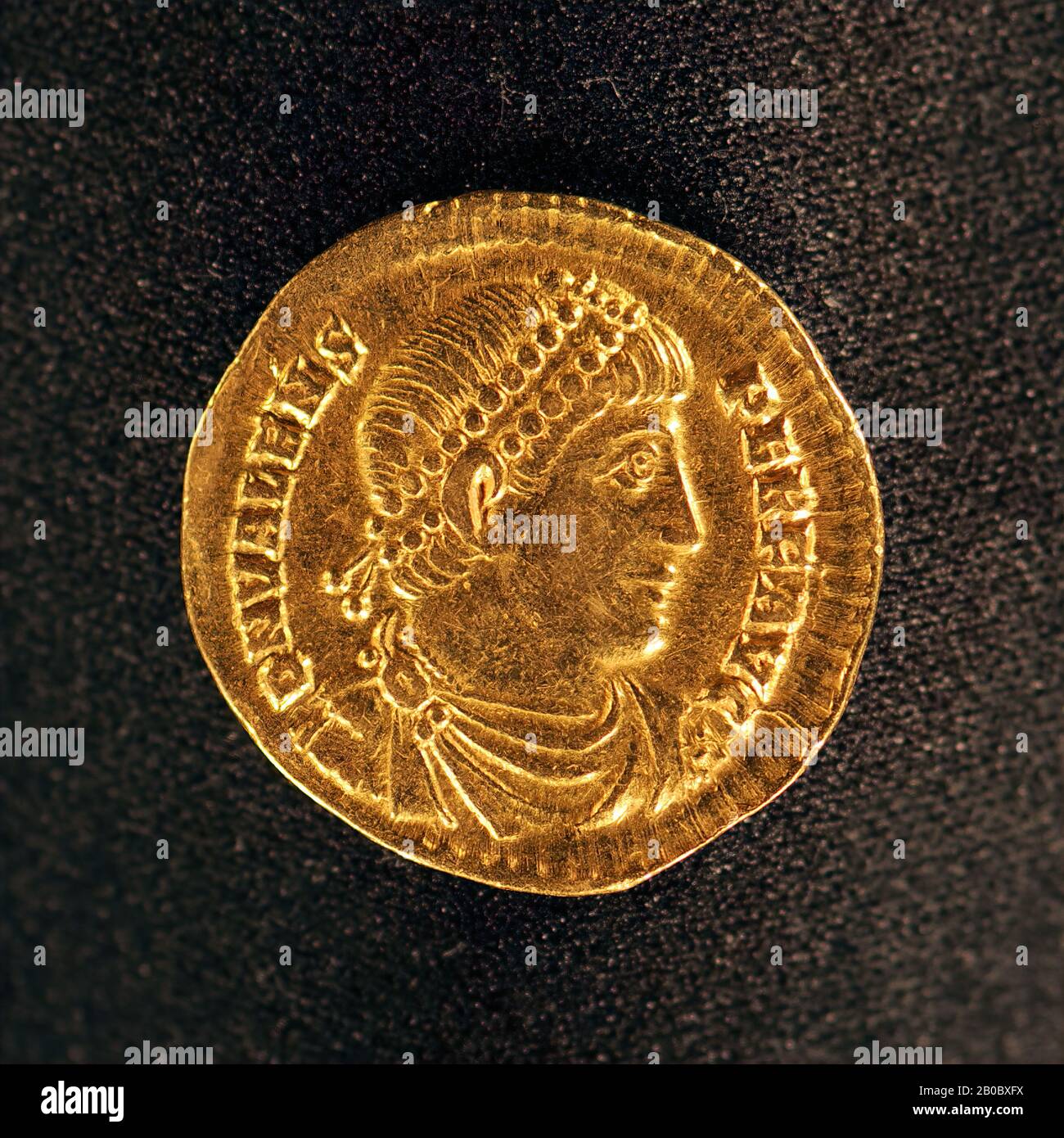 Unbekannter Künstler, Solidus der Herrschaft Valens, 364-378, Gold Stockfoto
