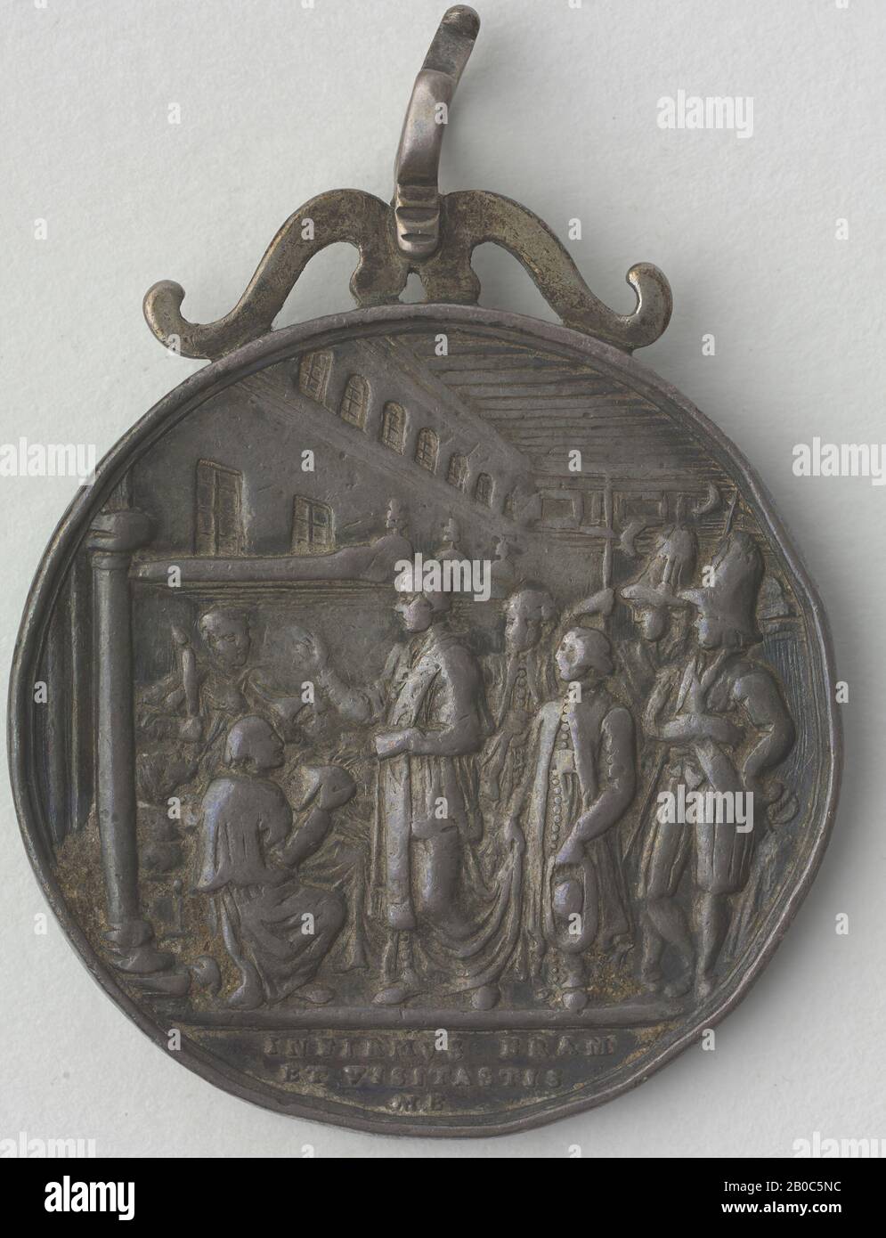 Giuseppe Cerbara, Leo XII della Genga Medal, n.d., Silber, 1 5/8 Zoll (4,2 cm.) Stockfoto