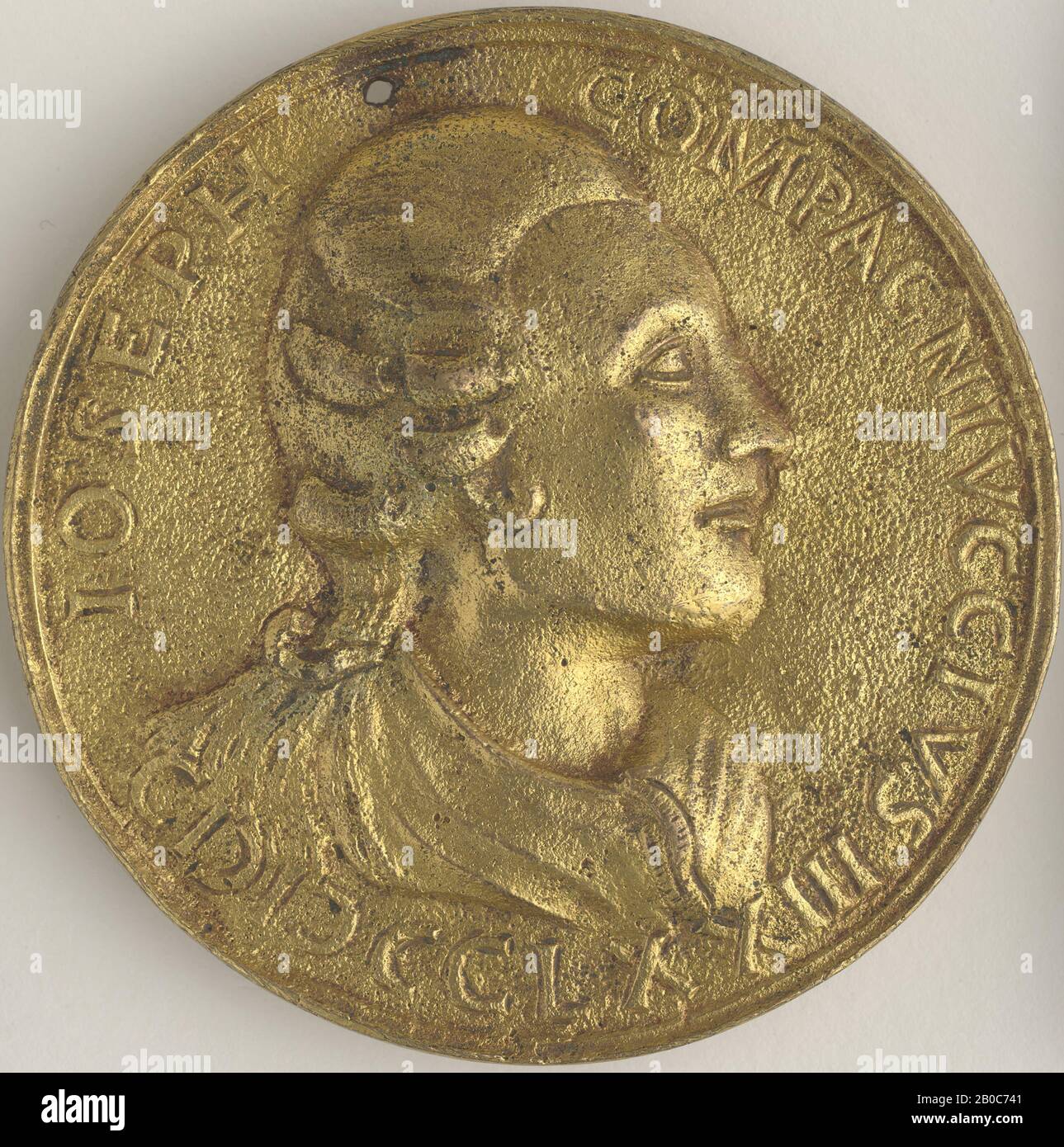 Unbekannter Künstler, Giuseppe Compagniucci, 776, Bronze, Vergoldung, 3 1/16 Zoll. (7,8 cm) Stockfoto
