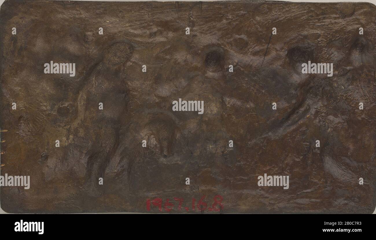 Unbekannter Künstler, König Midas Erhält Silenus, n.d., Bronze, Vergoldung, 2 13 / 16 Zoll x 5 Zoll. (7,1 cm x 12,7 cm) Stockfoto