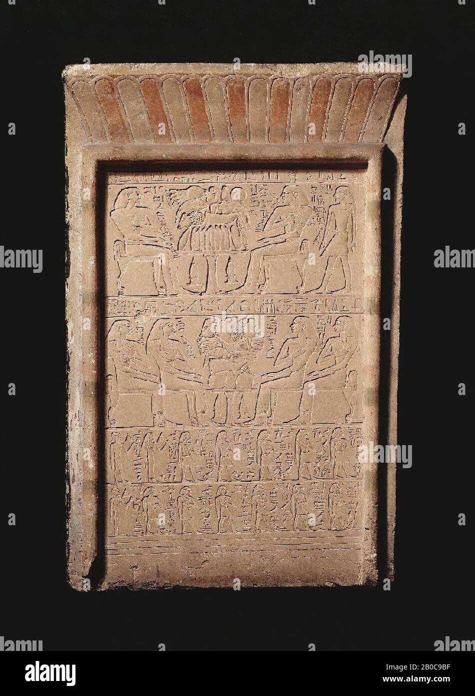 Ägypten, Stela, Kalksteine, 79 x 50 cm, Mittelreich, Ägypten Stockfoto
