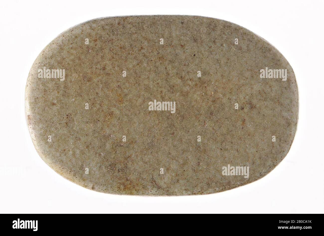 Plaque, oval, Größe, sitzend, Siegel, Plaque, Faience, 1,5 cm, Ägypten Stockfoto