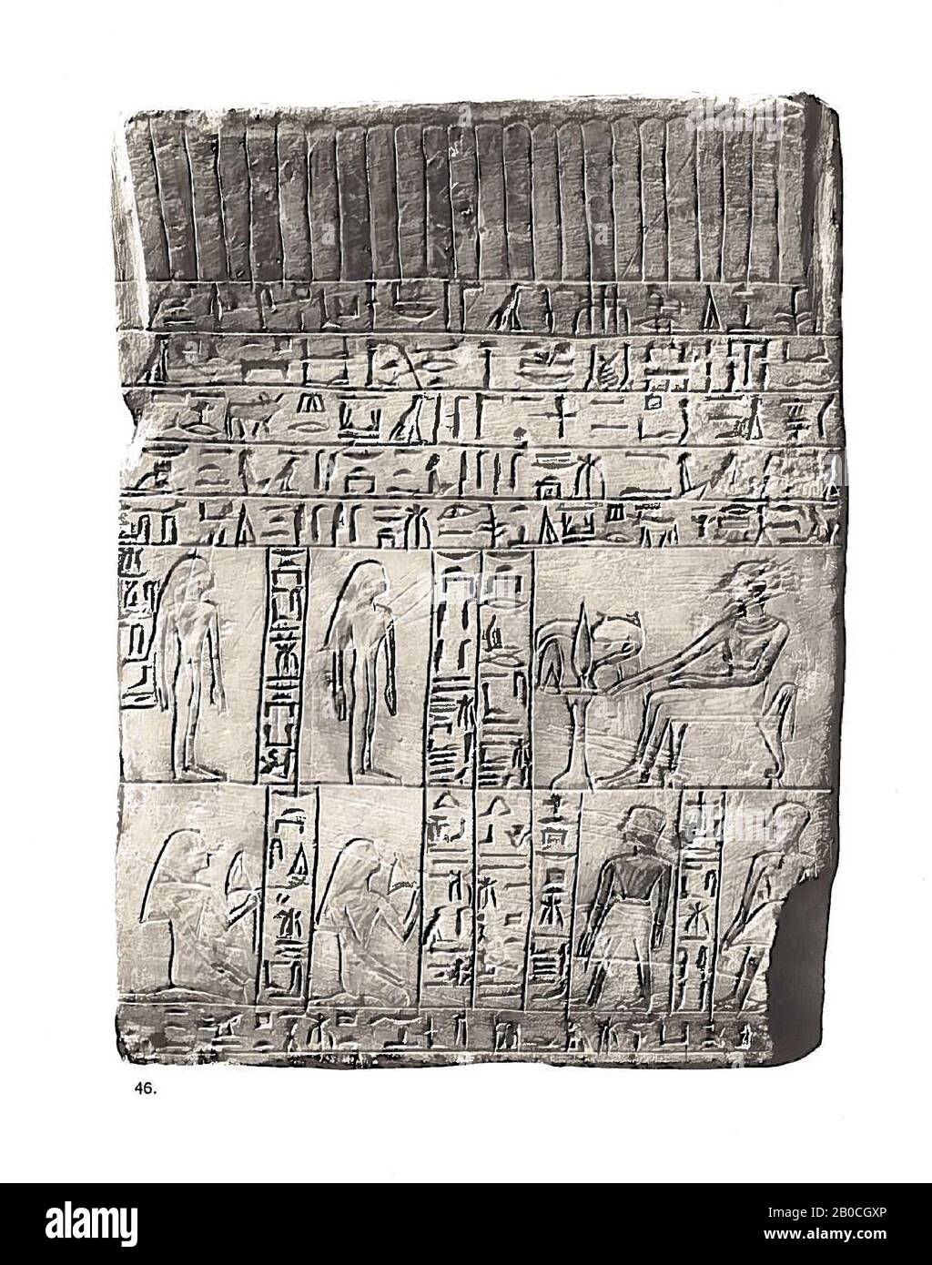 Ägypten, Stela, Kalksteine, 43 x 32 cm, Mittelreich, Ägypten Stockfoto