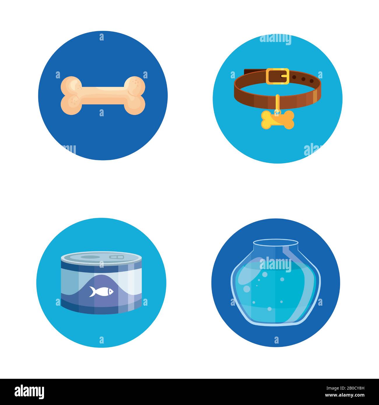 Bündel von Pet shop Symbole Stock Vektor