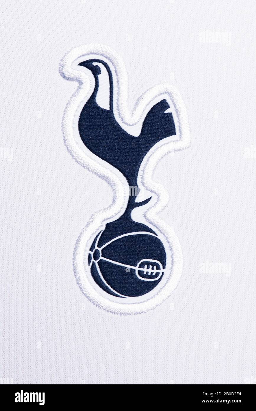 Nahaufnahme von Tottenham Hotspur Nike Home Kit 2019/20. Stockfoto