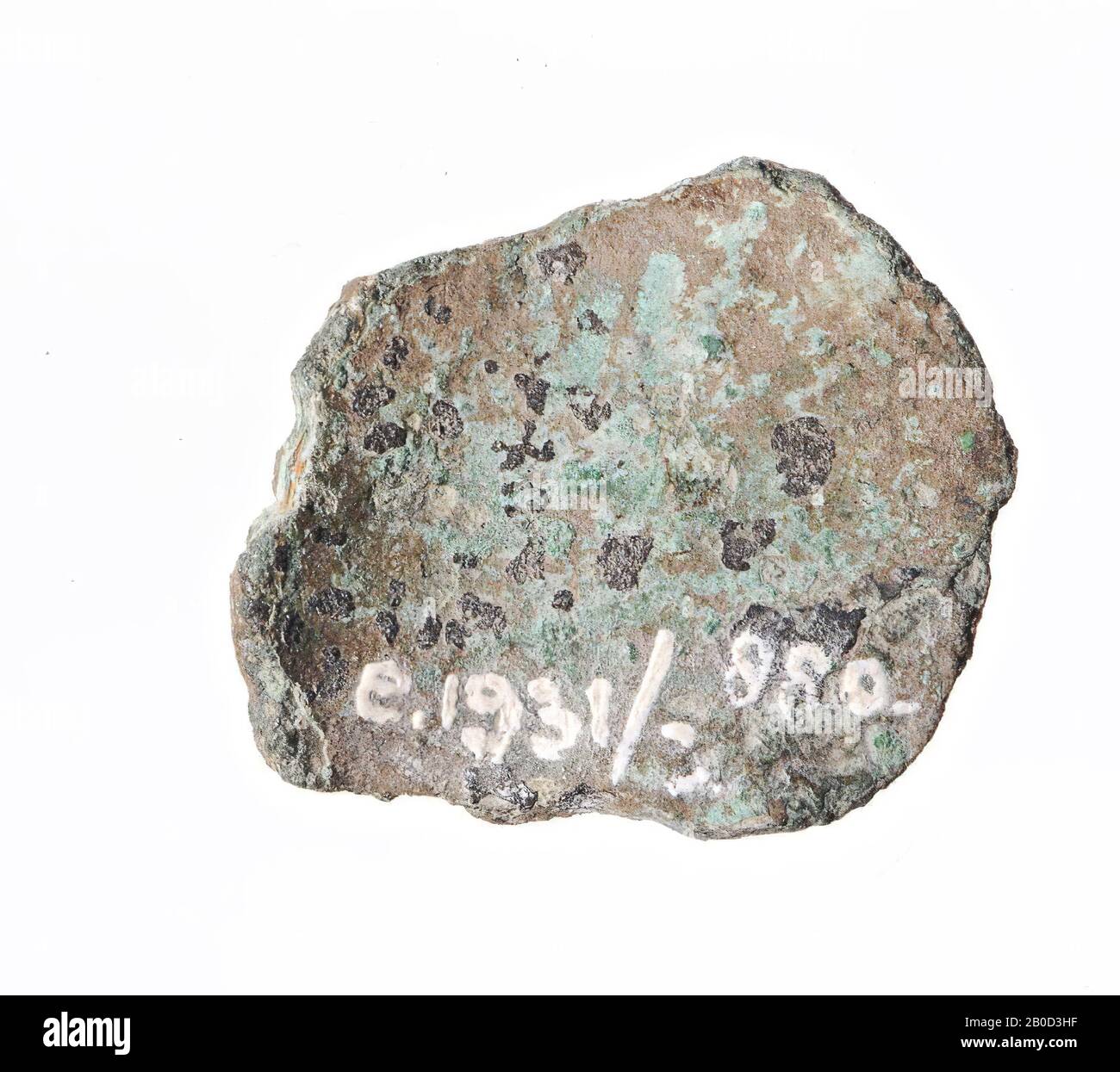 VZ: Nicht zu identifizieren, Kz: Nicht zu identifizieren, Minze, Asche, 1. Jahrhundert, Metall, Kupfer, Diam. 27 mm, WT. 6,36 gr, Roman I AD, Niederlande, Gelderland, Berg en Dal, Ubbergen Stockfoto