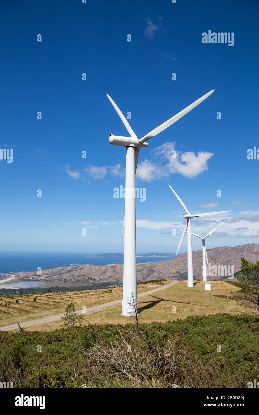 Windkraft, Alternative zum Klimawandel Stockfoto
