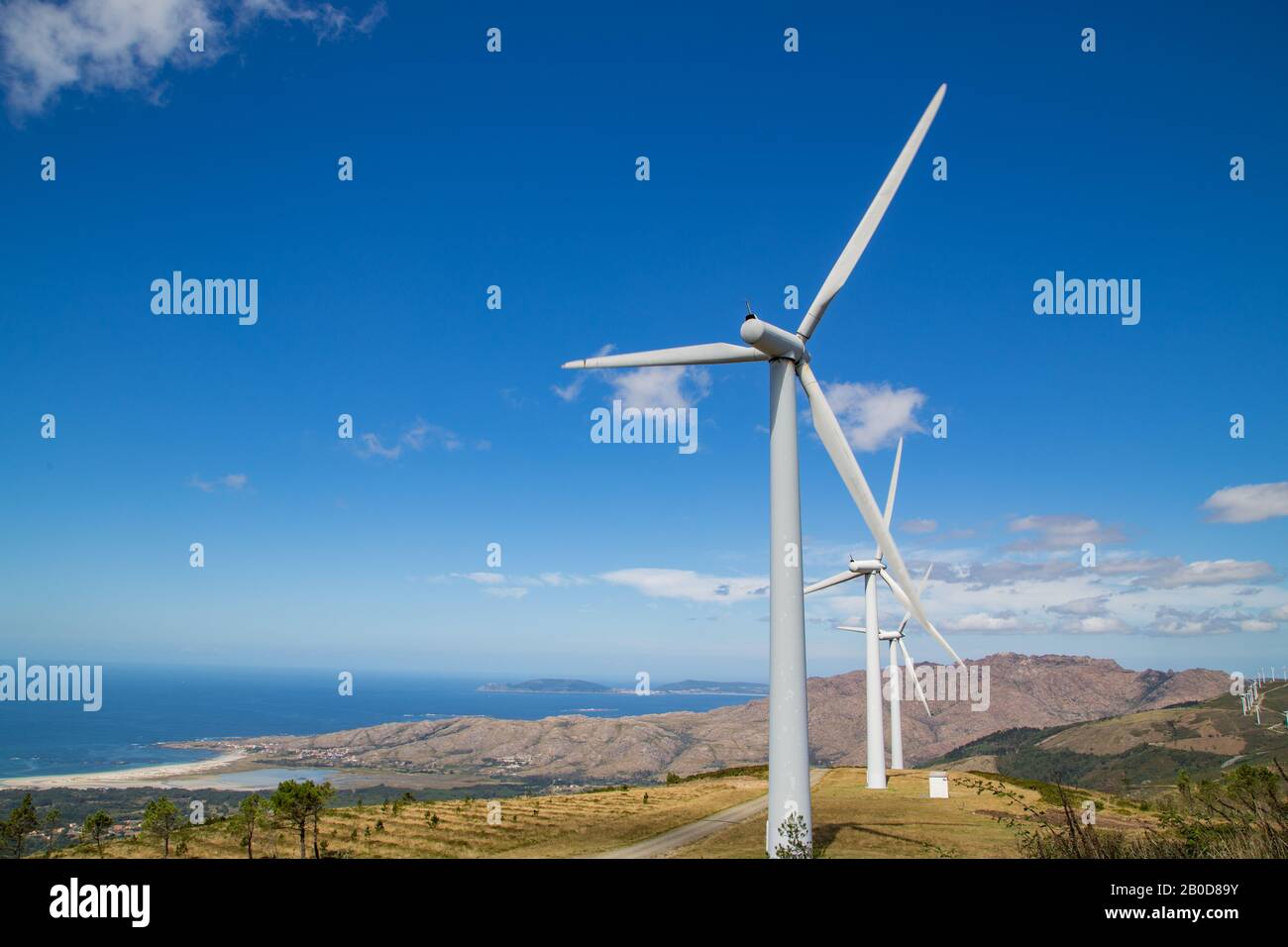 Windkraft, Alternative zum Klimawandel Stockfoto