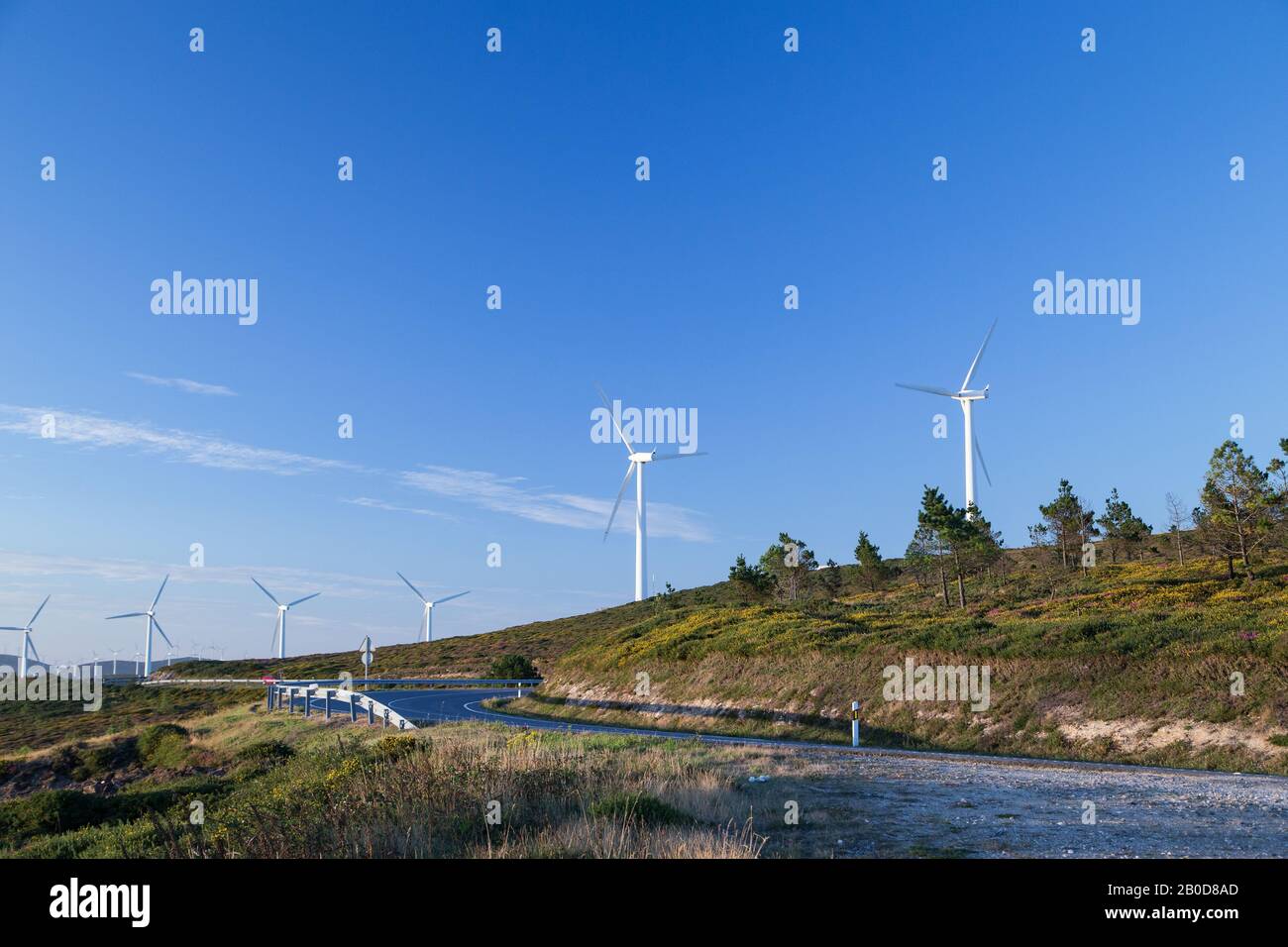 Windkraft, Alternative zum Klimawandel Stockfoto