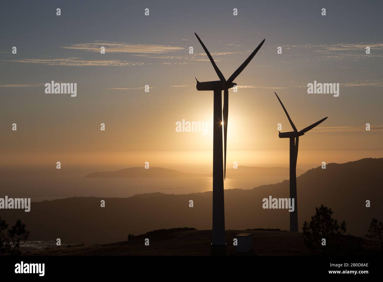 Windkraft, Alternative zum Klimawandel Stockfoto