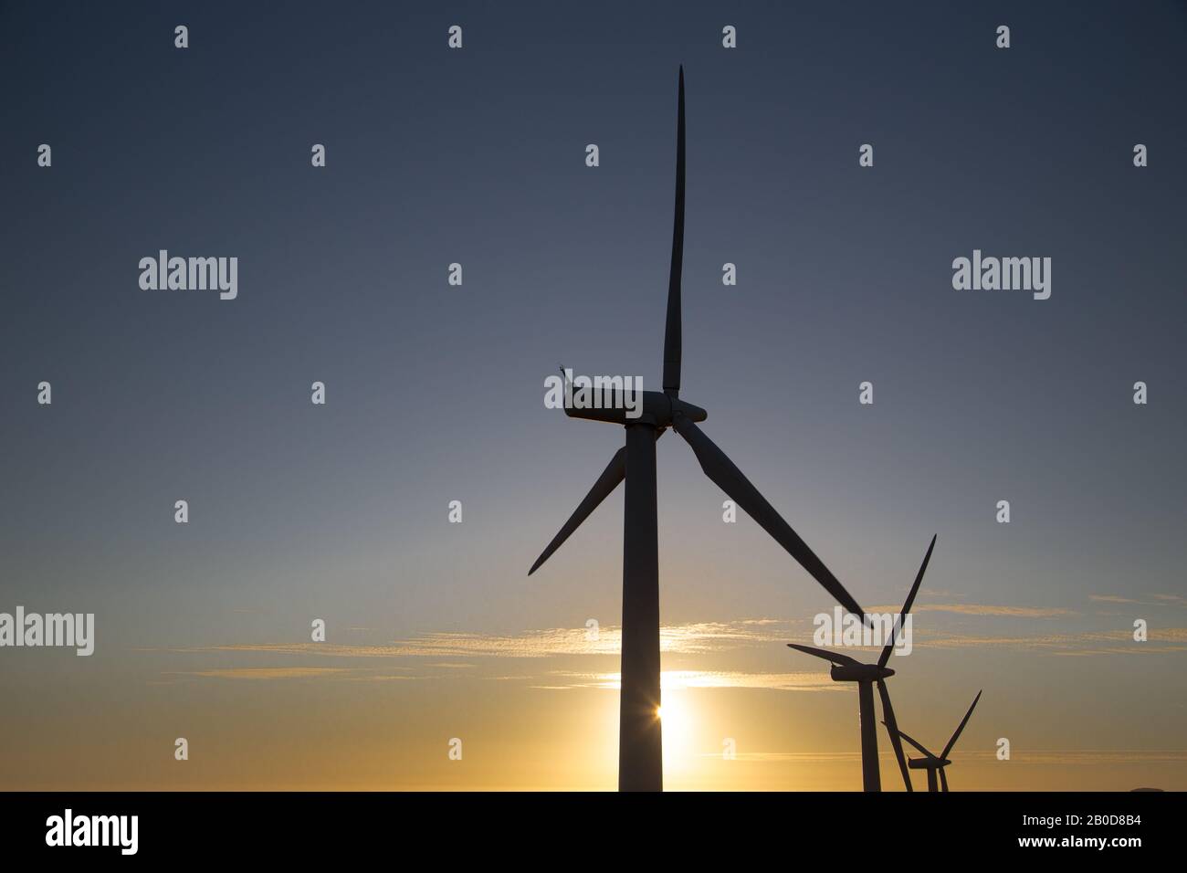 Windkraft, Alternative zum Klimawandel Stockfoto