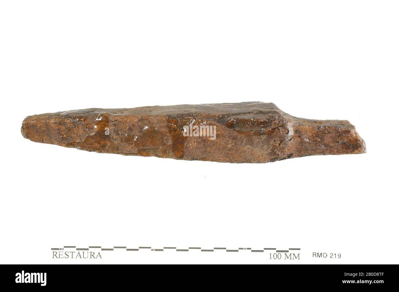 Punkt, massiv, Punkt, massiv, Eisen, 13,7 x 2,1 cm, x, Niederlande, Utrechter, Wijk bij Duurstede, Wijk bij Duurstede, Dorestad Stockfoto