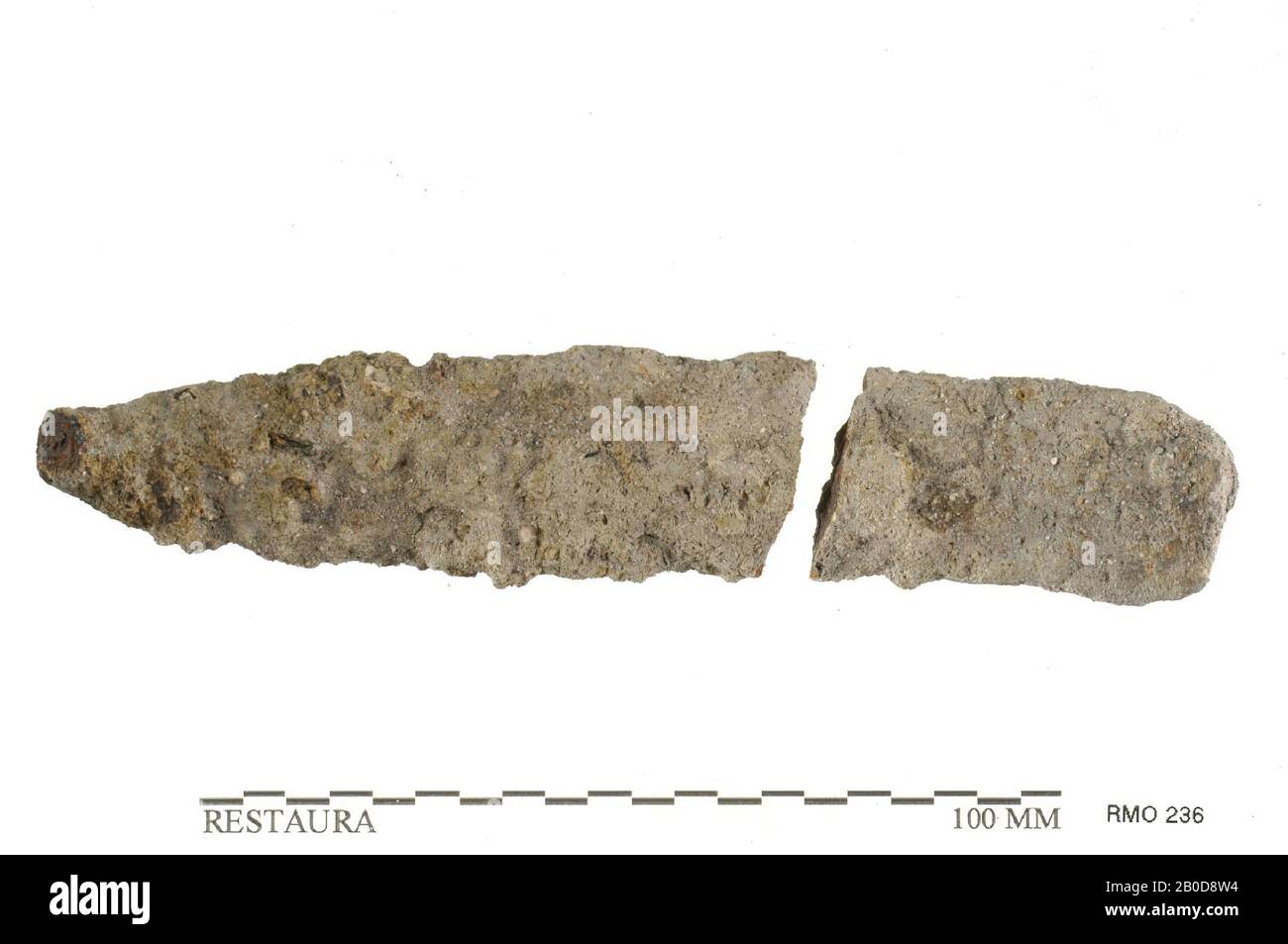 Messer ?, Messer ?, Eisen, 13,1 x 2,7 cm, x, Niederlande, Utrechter, Wijk bij Duurstede, Wijk bij Duurstede, Dorestad Stockfoto