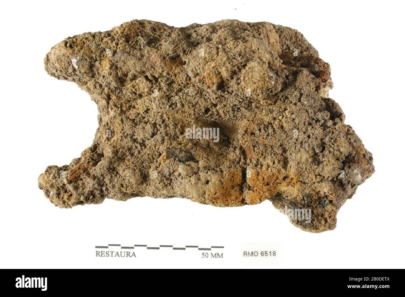 Holzbauch von Landmaschinen ?, Holzarbeiten Teil von Landmaschinen ?, Eisen, 12,4 x 7,5 cm, x, Niederlande, Utrechter, Wijk bij Duurstede, Wijk bij Duurstede, Dorestad Stockfoto