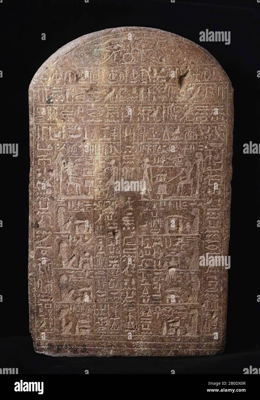 Ägypten, Stela, Breccia, 43 x 26 cm, Mittelreich, Ägypten Stockfoto