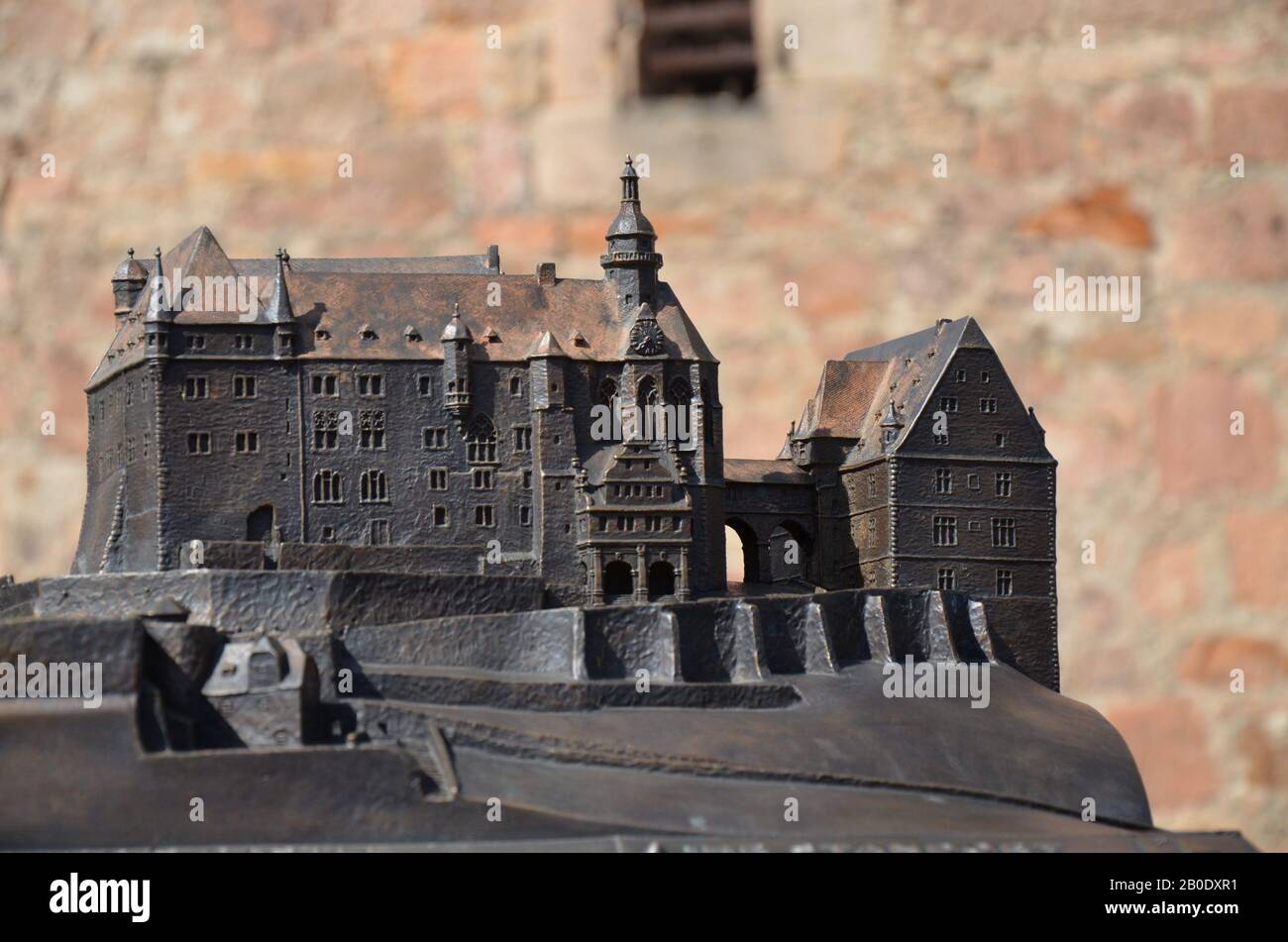 Ein Bild der berühmten Burg von Marburg-Deutschland Stockfoto