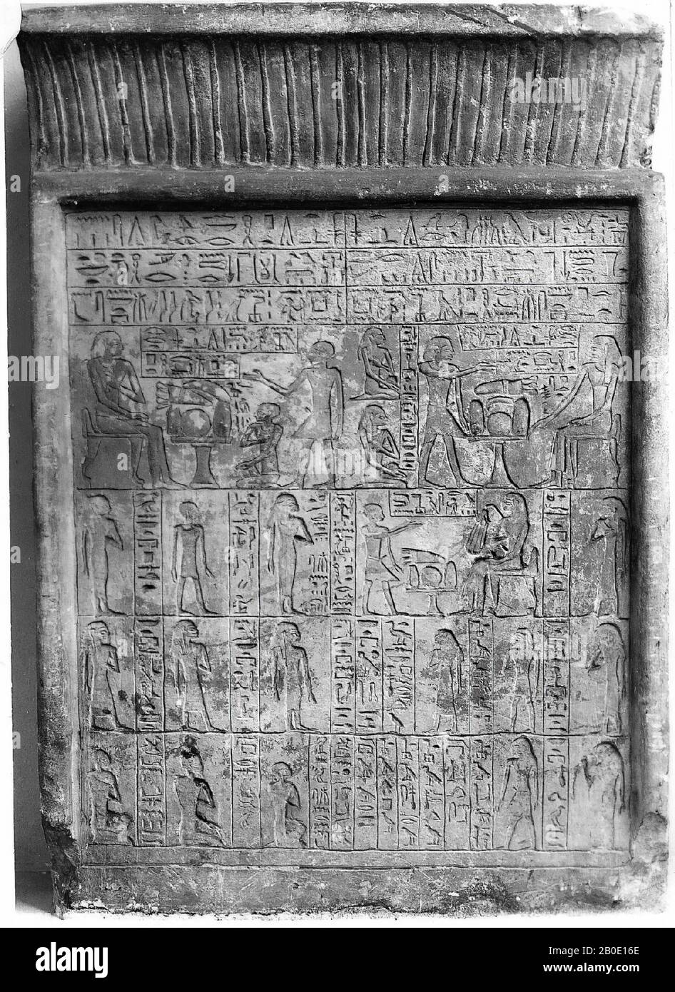 Ägypten, Stela, Kalkgestein, 78 x 54 cm, Mittelreich, Ägypten Stockfoto