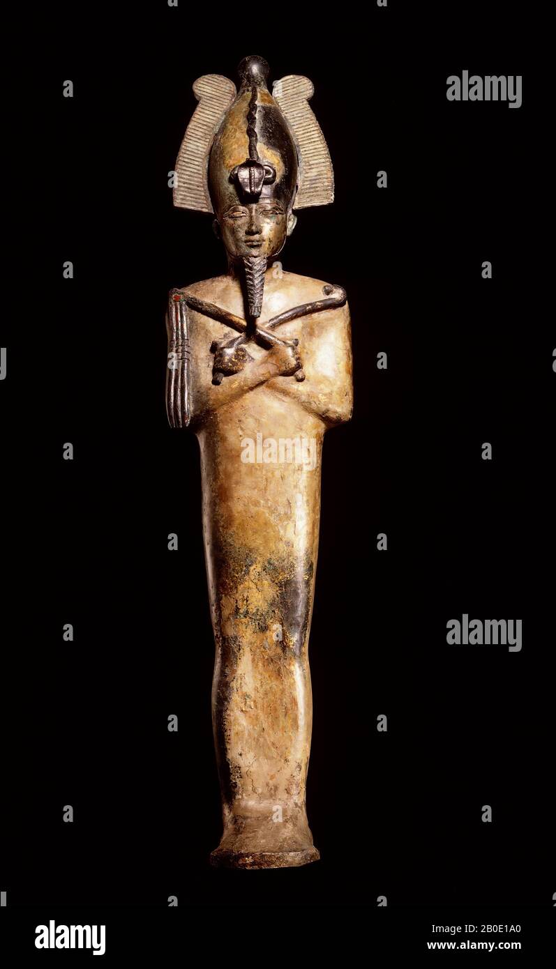 Ägypten, Bronze, gott, Bronze, 105 x 24,5 x 25,5 cm Stockfoto