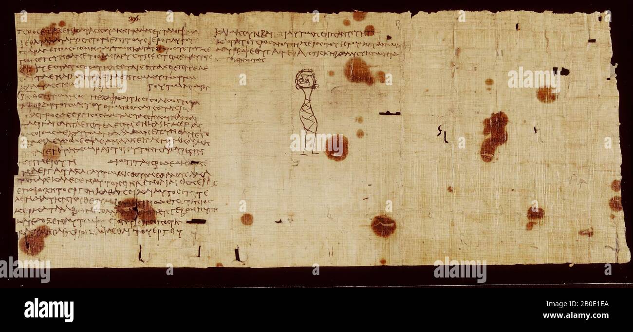 Ägypten, Manuskript, Papyrus, 18 x 84 cm, Griechisch-römische Zeit, griechische Zeit, 2. E 160-150 v. Chr., Ägypten Stockfoto
