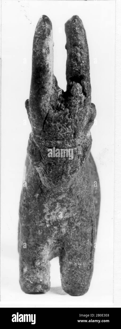 Uralter Naher Osten, Figurine, Metall, Bronze, L 5 cm, H 5,5 cm, 2 3, 16 x 1 15, 16 Zoll, achemenidische Periode 550-331 v. Chr., Iran Stockfoto