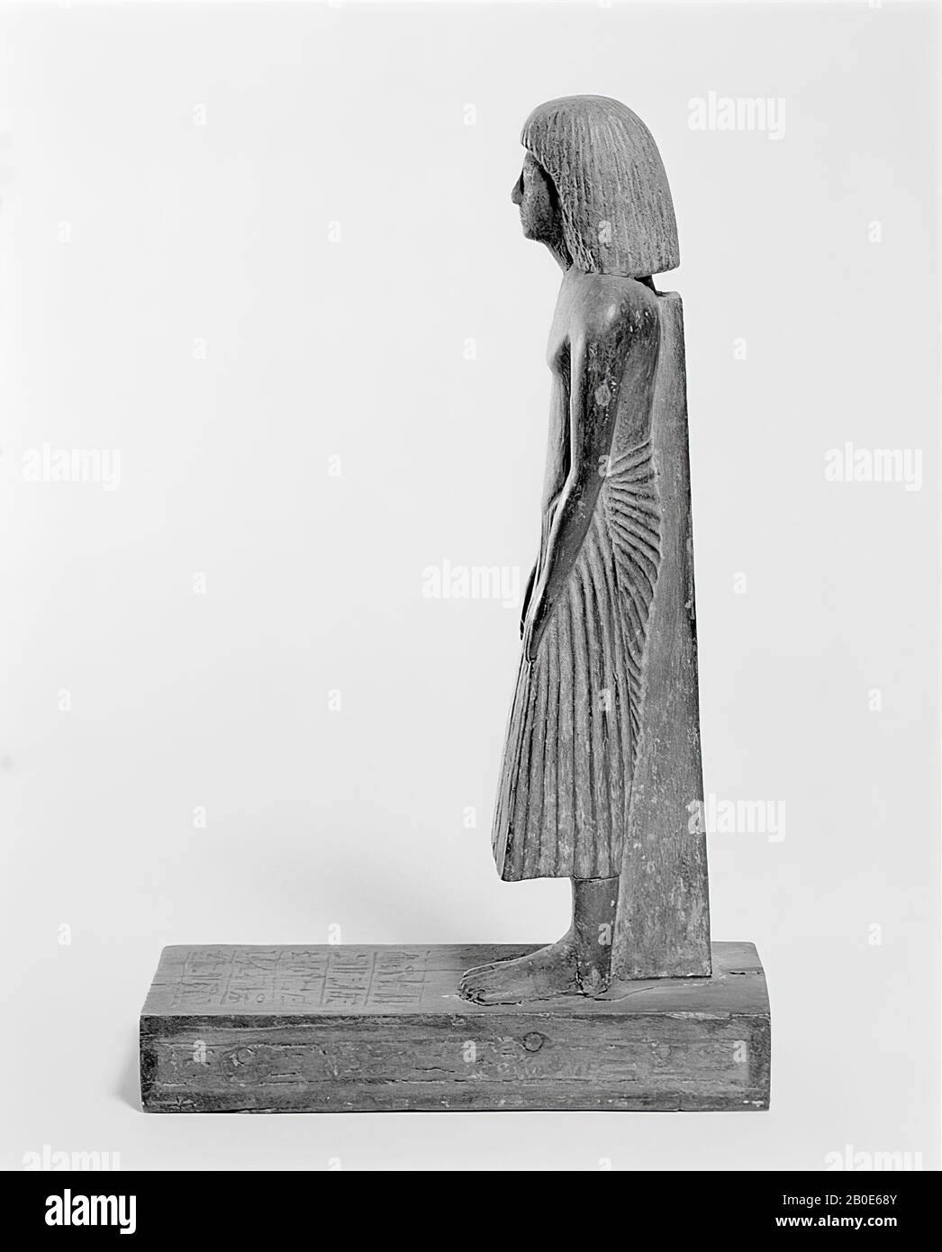 Männlich, stehend, Reoeserhat, kleine Statue, Holz, 28,5 cm, Neues Reich, 19. Dynastie, ÄgyptBeschreibung der ägyptischen Sammlung, XII, 24, Pl.VIII Stockfoto