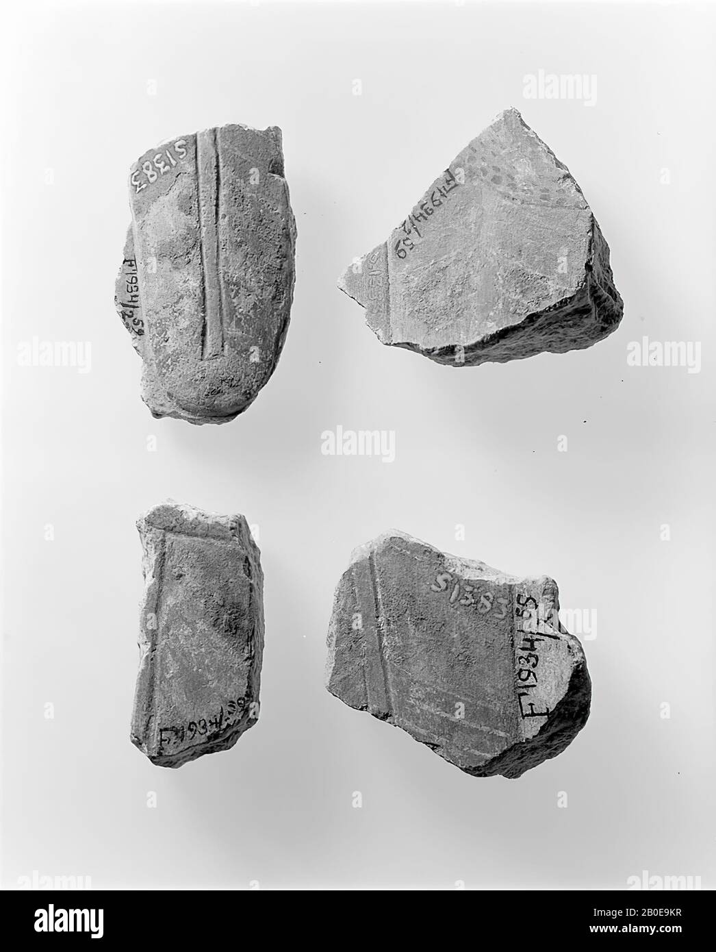 Krone, Reliefstein, Mittelreich, 12. Dynastie, Ägypten Stockfoto