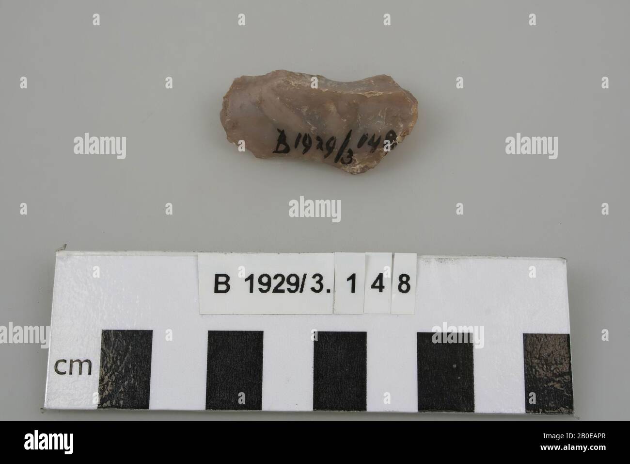 Werkzeug, Stein, Feuerstein, 1:4 cm, Israel Stockfoto