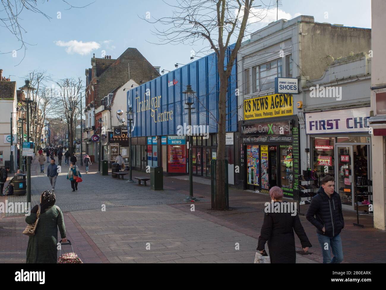 High Street, Chatham, Kent. Stockfoto