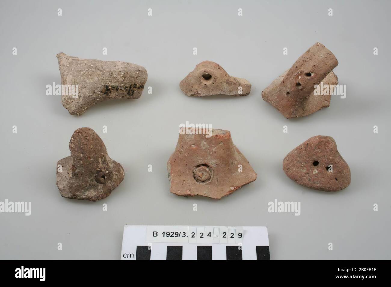 Schard, Griff, Keramik, br: 7 cm, h: 4 cm, Israel Stockfoto