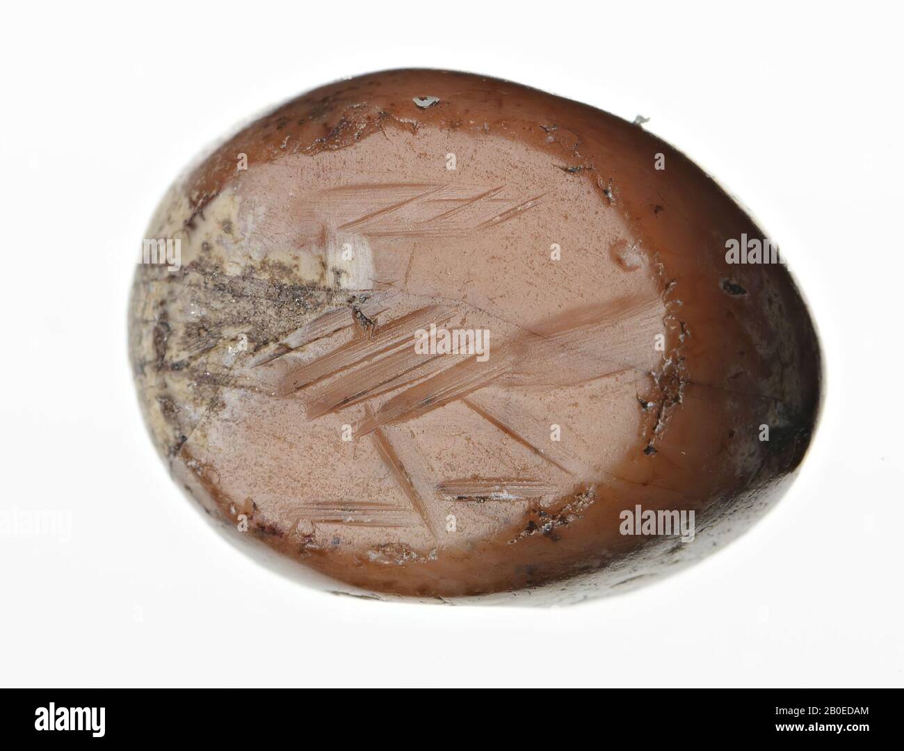 Stempel, Stein, Karnelier, ø 1,3 cm, Iran Stockfoto